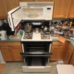 Photo of dirty kitchen